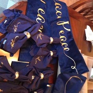 PEACE & JOY 6 piece Christmas placemat /napkin set